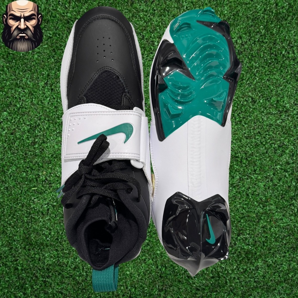 Nike Air Diamond Turf 93 Emerald Green HF5298-102 Football Cleat Men's Size 10.5 - Picture 5 of 6